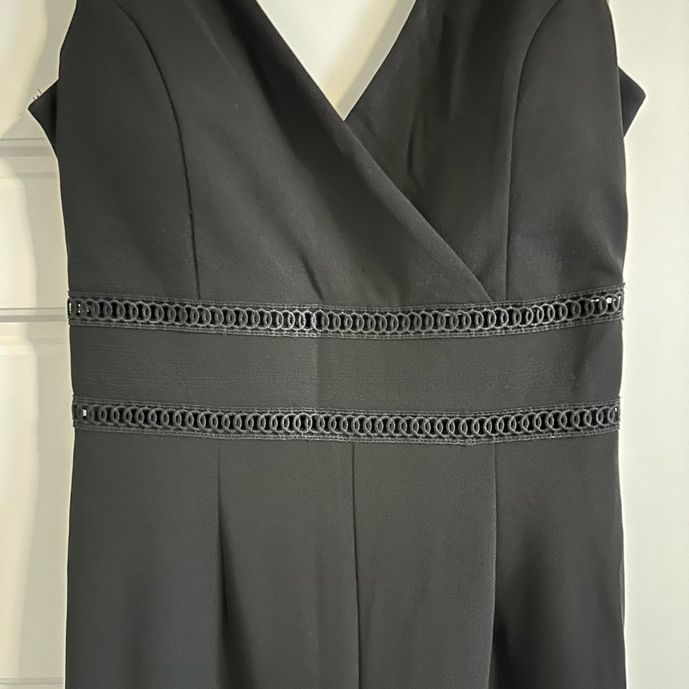 Francesca's Collections Black Jumpsuit with Lace Detail